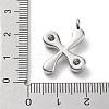 26Pcs 26 Styles Rack Plating Brass Micro Pave Cubic Zirconia Pendants KK-P247-09P-4