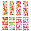 6 Styles Laser Plastic Stickers AJEW-TA0001-62-1