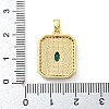 Brass Micro Pave Cubic Zirconia Pendants FIND-Z044-04B-3