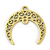 201 Stainless Steel Hollow Connector Charms X-STAS-E200-07G-1