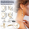 40Pcs 2 Styles Brass Leverback Earring Findings DIY-CN0002-85G-2