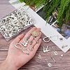 128Pcs 8 Style Tibetan Style Alloy Big Pendants TIBEP-FH0001-16-4
