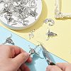 50Pcs 10 Style Tibetan Style Alloy Pendants FIND-CJ0001-60-3