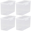 Plastic Card Storage Boxes with Hinged Lids CON-WH20010-06A-6