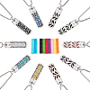 2Pcs 2 Styles Anti-Tarnish Stainless Steel Mini Hollow Column Perfume Bottle Necklaces NJEW-DR0001-02B-5