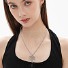 4Pcs 4 Styles 304 Stainless Steel Choker Necklaces for Women NJEW-TA0001-21-8