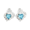UV Plating Alloy with Rhinestone Pendants FIND-M033-26P-01-1