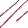 Round Waxed Polyester Thread String YC-D004-02E-131-3