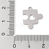 Non-Tarnish Manual Polishing 201 Stainless Steel Pendants LS-STAS-M058-04P-3