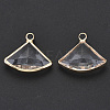 Transparent Glass Pendants GLAA-N038-12A-2