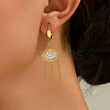 201 Stainless Steel Eye Hoop Earrings XR9561-1