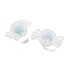 Frosted Transparent Acrylic Beads OACR-A032-26-2