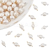32Pcs 2 Colors Natural Cultured Freshwater Pearl Beads Connector Charms FIND-BBC0002-55-1