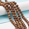 Natural Picture Jasper Round Bead Strands G-G-P070-55-8mm-6