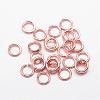 Brass Open Jump Rings KK-G277-4mm-RG-NR-1