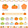 120Pcs 6 Colors Opaque Resin Decoden Cabochons CRES-SC0002-95-2