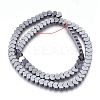Non-magnetic Synthetic Hematite Bead Strands G-I208-06-A-1