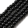 Natural Black Obsidian Beads Strands G-L632-A01-6mm-2