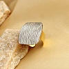 304 Stainless Steel Open Cuff Rings RJEW-K258-08GP-02-1