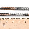 304 Stainless Steel Leopard Print Snake Chain Necklaces for Women NJEW-G164-01P-3
