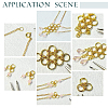 150Pcs 3 Styles 304 Stainless Steel Split Rings STAS-BBC0002-88-5