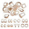 16Pcs 8 Style Wooden Pendants FIND-TA0005-92-2