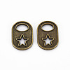 Tibetan Style Alloy Pendant Enamel Settings TIBEP-N010-012AB-RS-1
