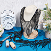 1.8 Yards Glass Beads Fringe Tassel Lace Trim Ribbon OCOR-OC0001-70A-5