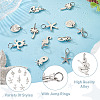 32pcs 8 Style Rack Plating Alloy Pendants FIND-EL0001-04-4