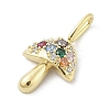 Brass Micro Pave Cubic Zirconia Pendants LS-KK-S514-04F-G-2