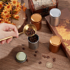 12Pcs 2 Colors Tinplate Tea Sealed Storage Box with Lid CON-CP0001-008-3
