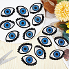 30Pcs Evil Eye Computerized Embroidery Cloth Iron on Patches PATC-GF0001-69-6