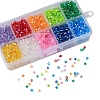 Bicone AB Color Plated Eco-Friendly Transparent Acrylic Beads TACR-CJ0001-12-4