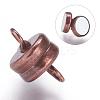 Brass Magnetic Clasps with Loops KK-P114-07R-2