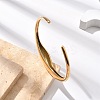304 Stainless Steel Cuff Bangles for Women BJEW-B108-06G-3