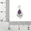 Brass Pave Cubic Zirconia Connector Charms KK-Z120-31P-05-3