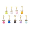 50Pcs Heart Angel Acrylic & Alloy Pendant Decorations HJEW-AL0078-1