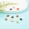 Natural Mixed Gemstone Links Connectors X-PALLOY-JF00755-2
