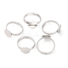 Adjustable Brass Pad Ring Base Findings X-KK-K110-01P-NR-5