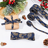 SUPERFINDINGS 6M 3 Styles Christmas Double Face Printed Polyester Ribbons OCOR-FH0001-26B-6