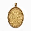 Alloy Pendant Cabochon Settings PALLOY-A15657-AG-1