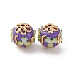 Handmade Resin Indonesia Round Beads IPDL-P005-15KCG-01-1
