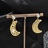 Ion Plating(IP) 304 Stainless Steel Stud Earrings EJEW-A119-20G-3