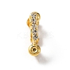 Brass with Crystal Rhinestone Clip-on Earring Findings FIND-WH0127-03G-1