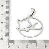 201 Stainless Steel Pendants STAS-F316-35P-3