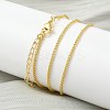 1.5MM Brass Wheat Chain Necklaces for Women NJEW-K271-14G-4