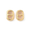 Brass Silicone Slide Charms KK-C099-06A-G-1