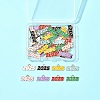 48Pcs 8 Colors Alloy Enamel Pendants ENAM-FS0002-41-6