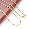 Ion Plating(IP) 304 Stainless Steel Snake Chains Necklaces LS-NJEW-O058-25G-3