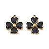 304 Stainless Steel Micro Pave Cubic Zirconia Pendants STAS-I352-07G-B02-1